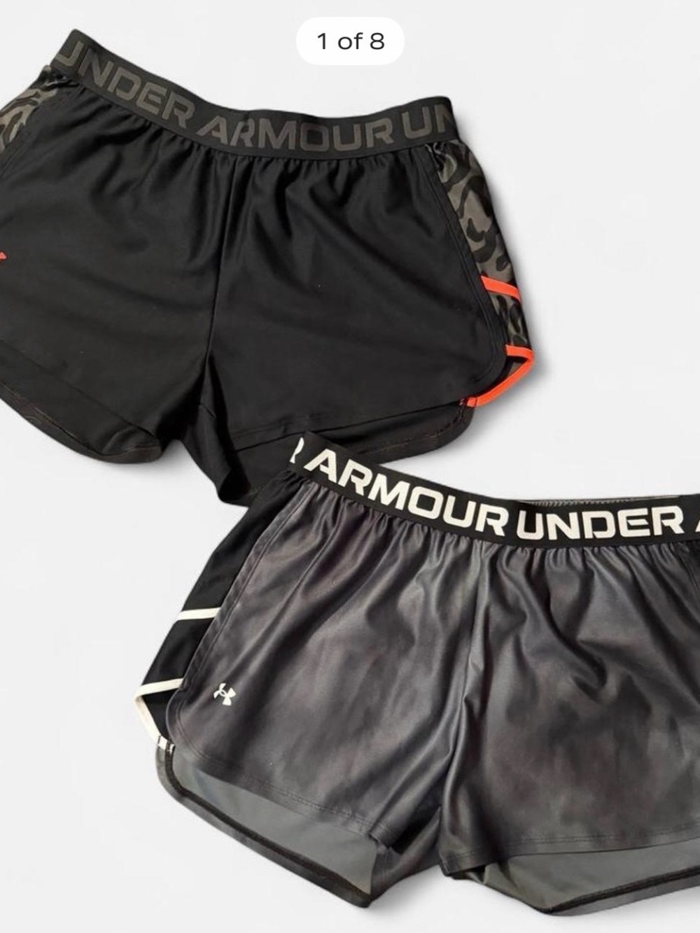 Under Armour Black Women Athletic Short Bundle Size L